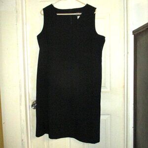 Dress: “Sweet Suit”, Sz:18, Sleeveless, Perfect Little Black Soft V Neck Midi